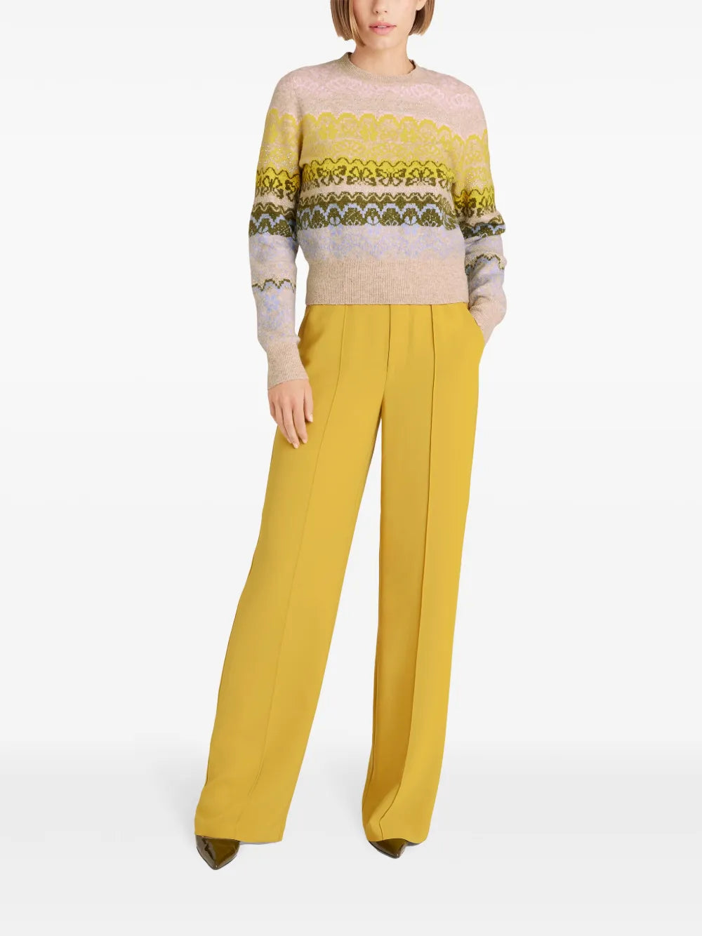 Lace Fair-Isle Jumper