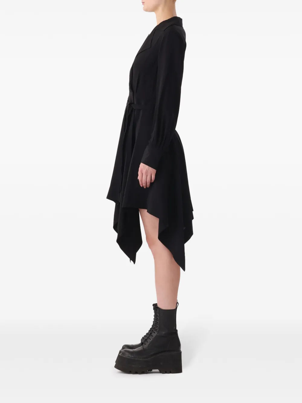 Handkercheif-Hem Silk Dress