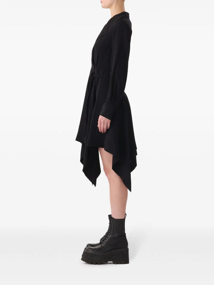 Handkercheif-Hem Silk Dress