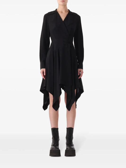 Handkercheif-Hem Silk Dress
