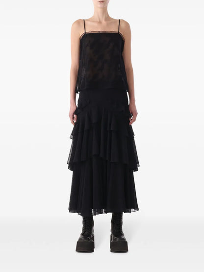 Lace-Appliqué Top
