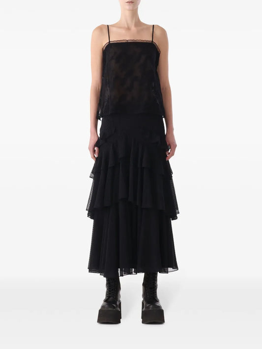 Lace-Appliqué Top