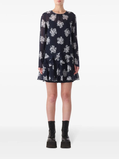 Ruffle-Detail Mini Dress