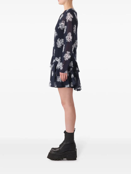 Ruffle-Detail Mini Dress