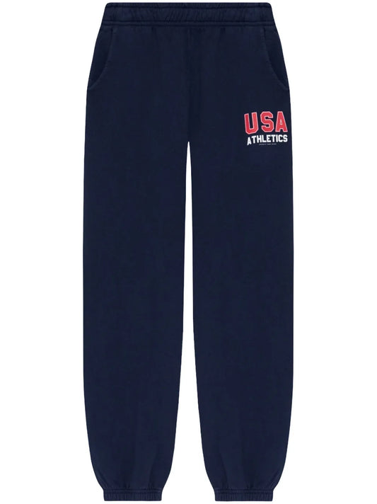 Logo-Print Elasticated Trousers