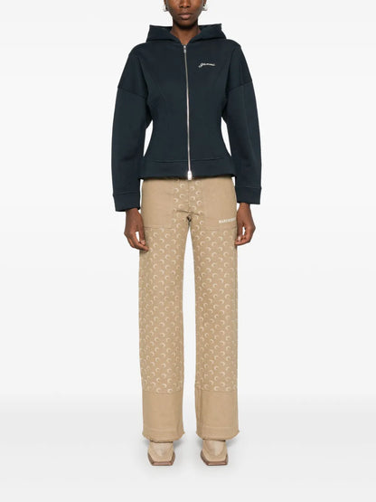 Embroidered-Logo Jacket