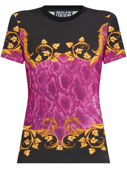 Snakeskin-Print T-Shirt