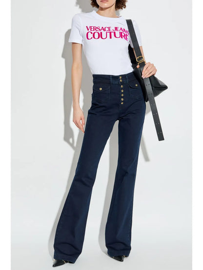 Logo-Flocked Cotton T-Shirt