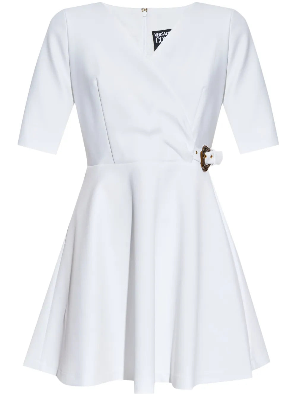 Logo-Buckle Mini Dress