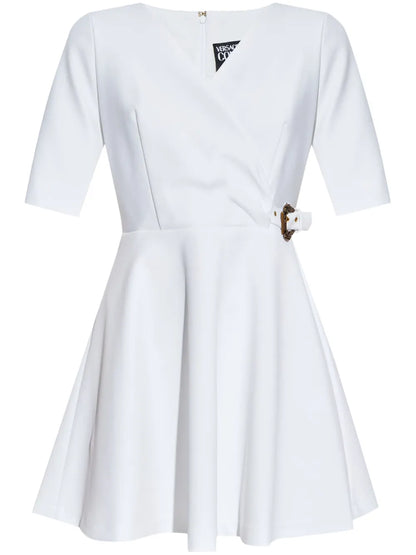 Logo-Buckle Mini Dress