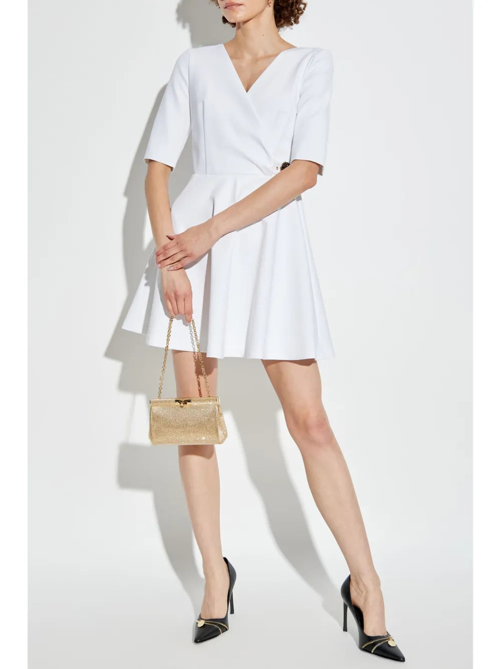 Logo-Buckle Mini Dress