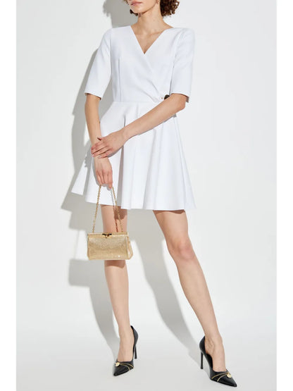 Logo-Buckle Mini Dress
