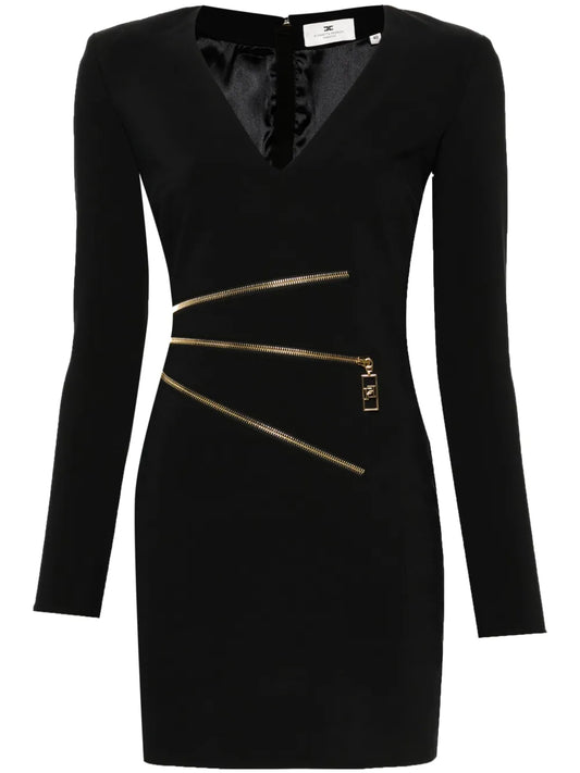 Zip-Detailed Mini Dress