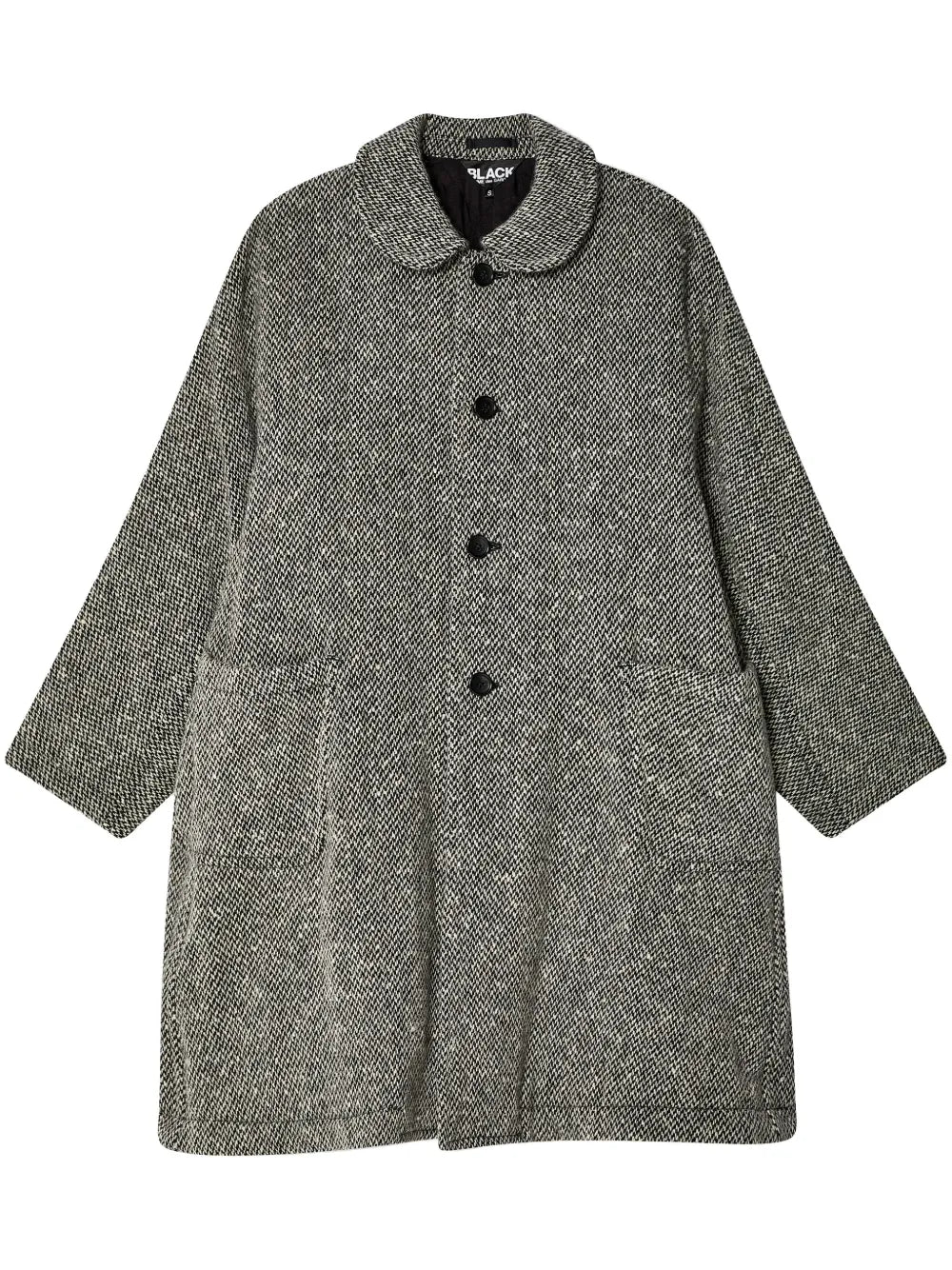 Herringbone Single Breasted Coat
