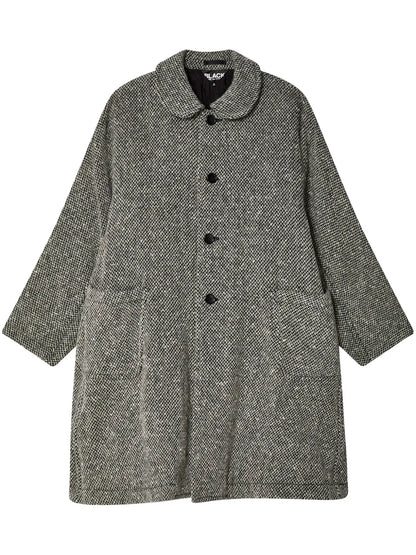 Herringbone Single Breasted Coat
