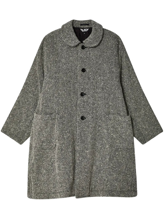 Herringbone Single Breasted Coat