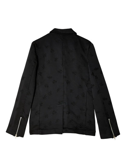 Floral-Embroidered Jacket