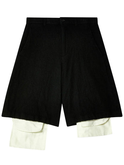 Layered-Design Shorts