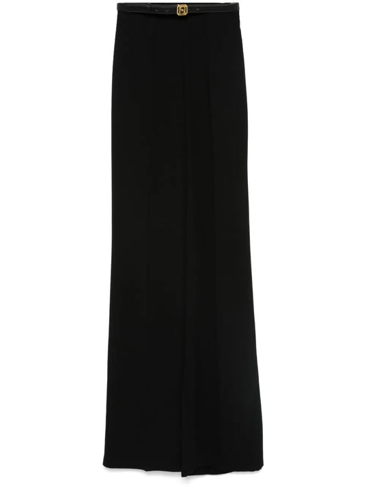 Belted Wide-Leg Trousers