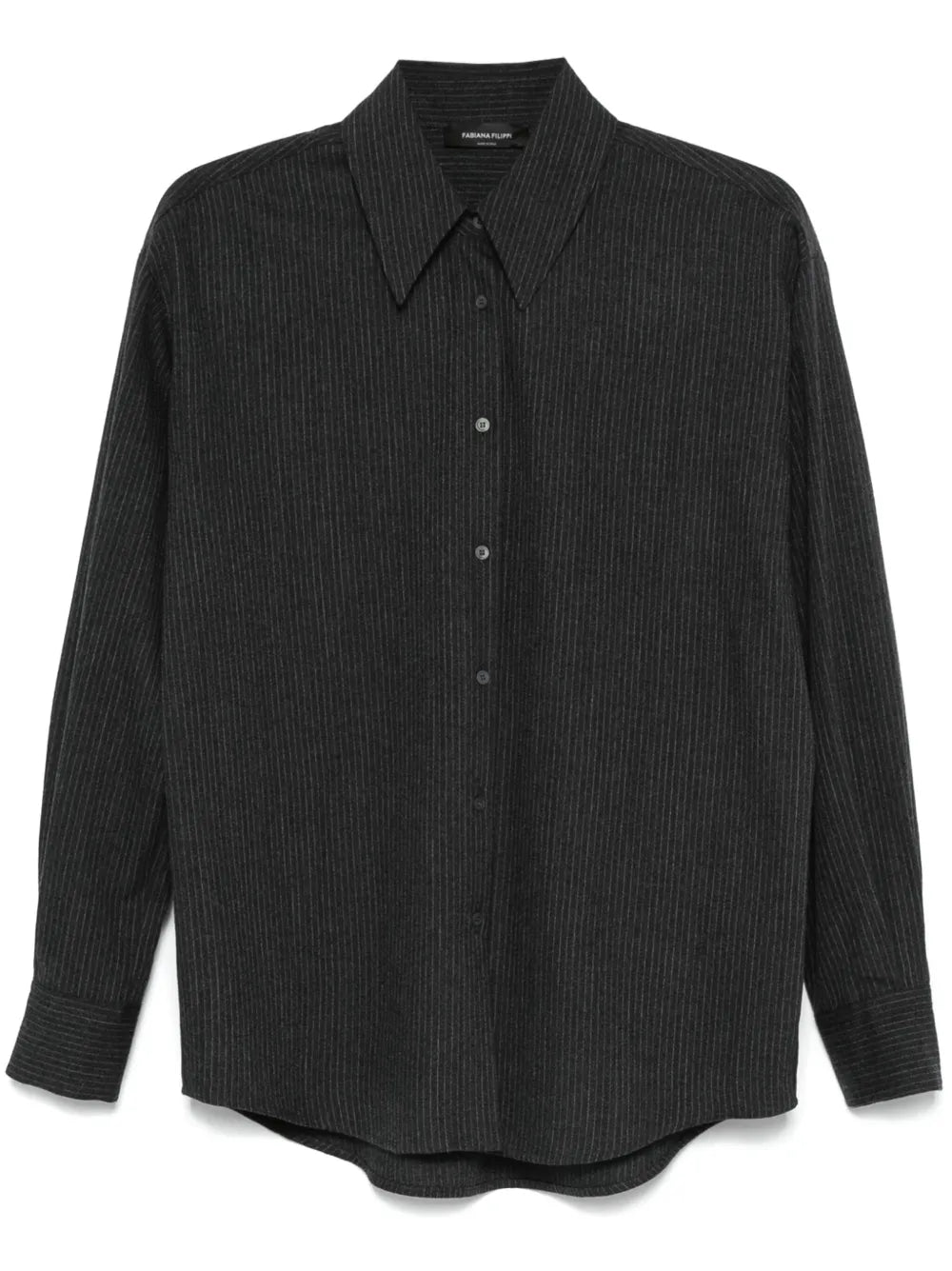 Pinstriped Flannel Shirt