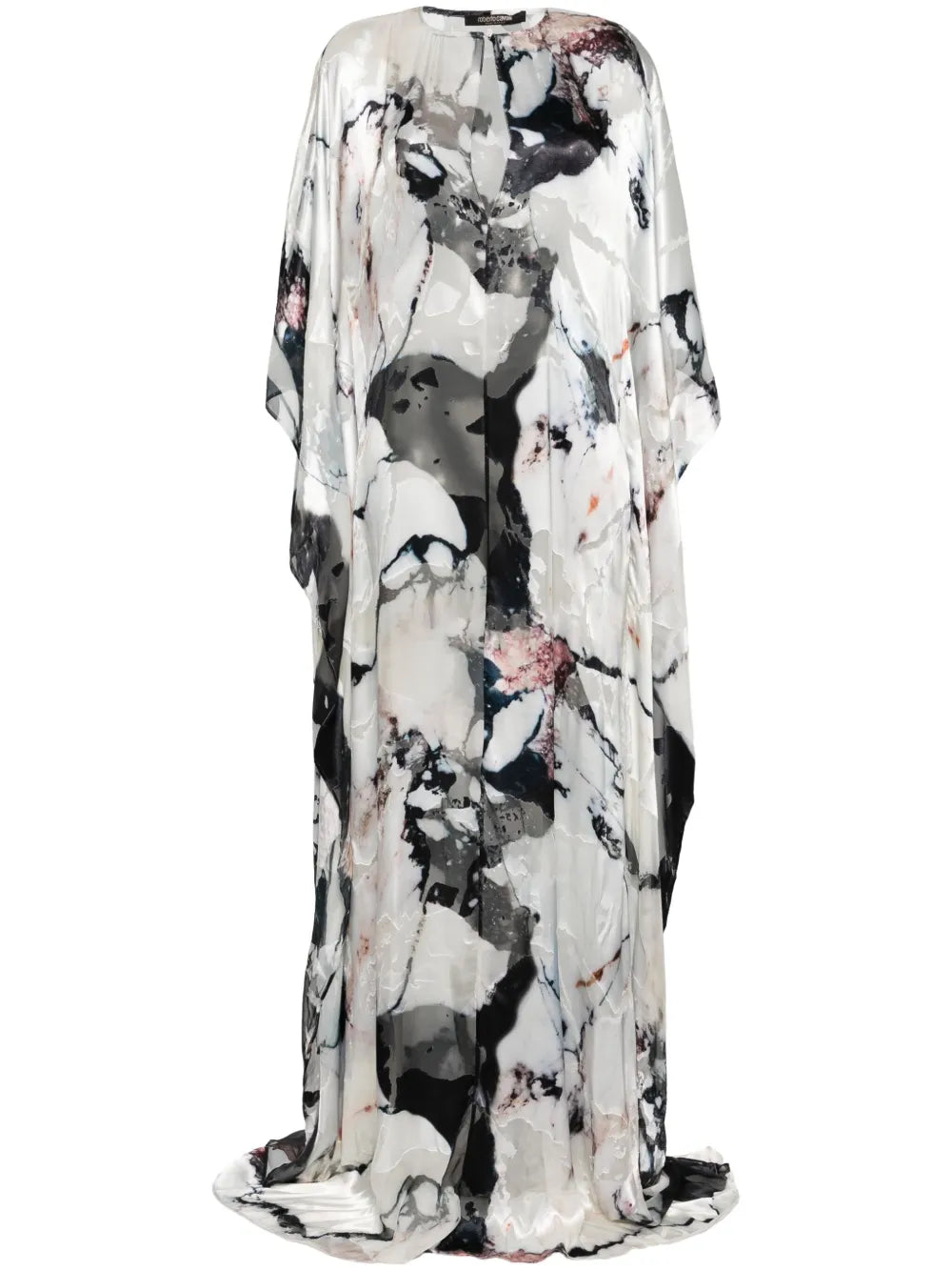 Marble-Pattern Kaftan