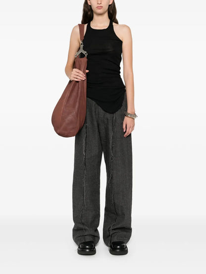 Fine-Ribbed Tank Top