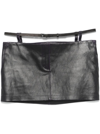 Leather Mini Skirt
