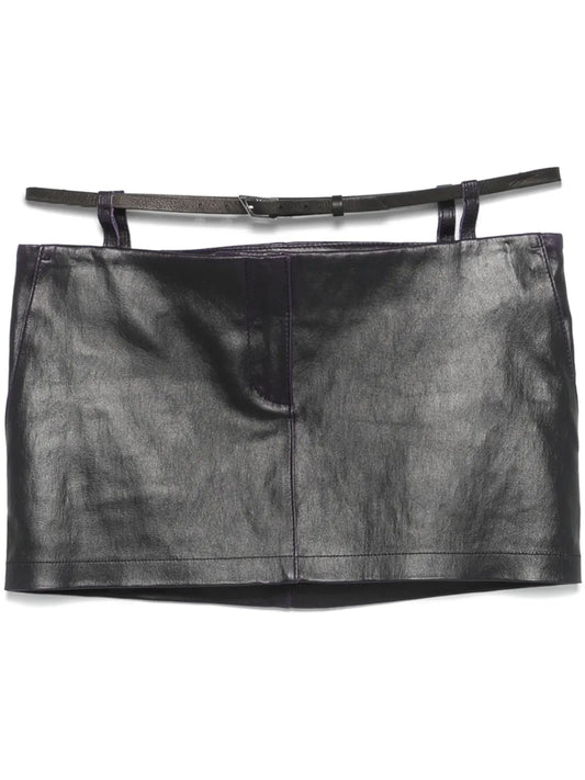 Leather Mini Skirt