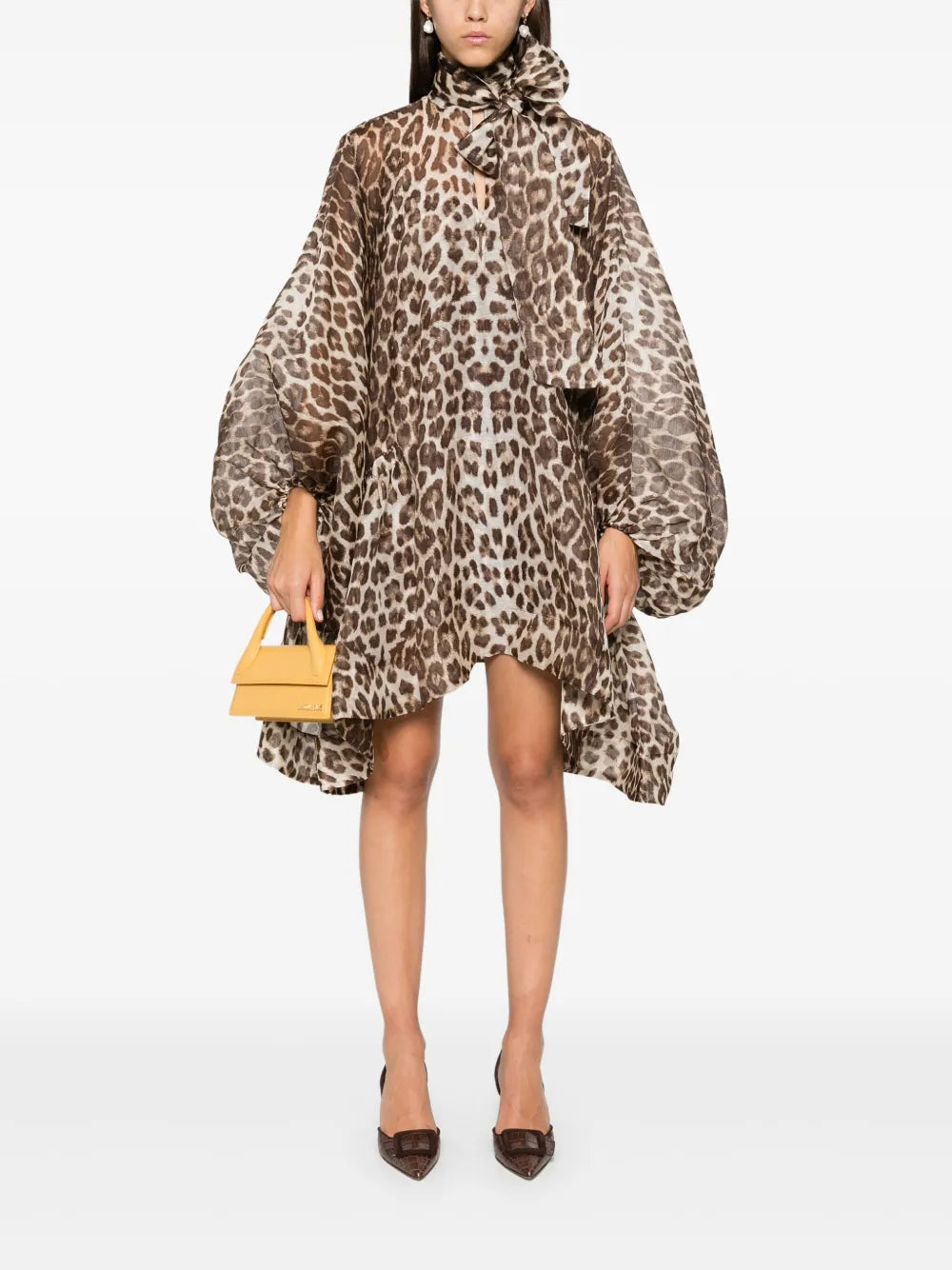 Illustration Billow Mini Dress