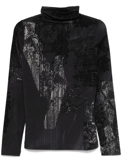 Abstract-Print Top