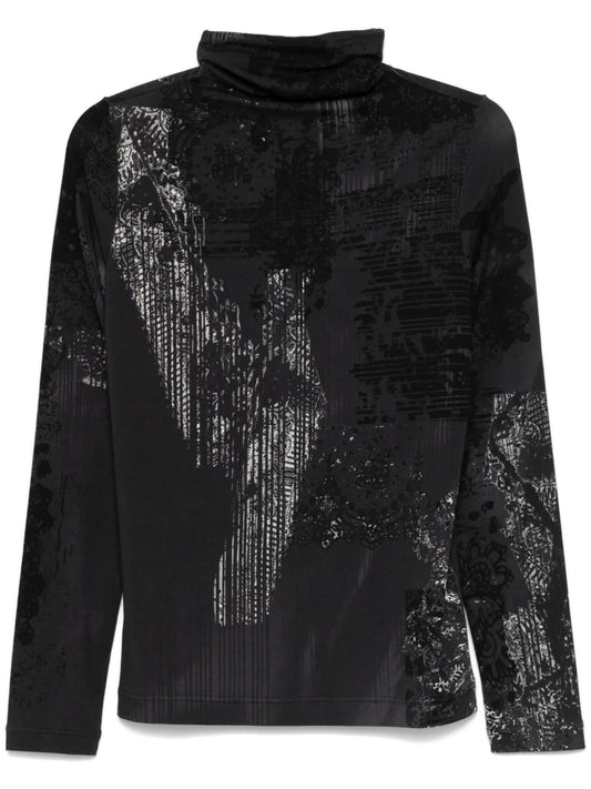 Abstract-Print Top