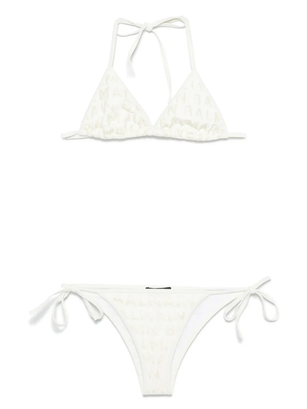 Logo-Glitter Bikini Set