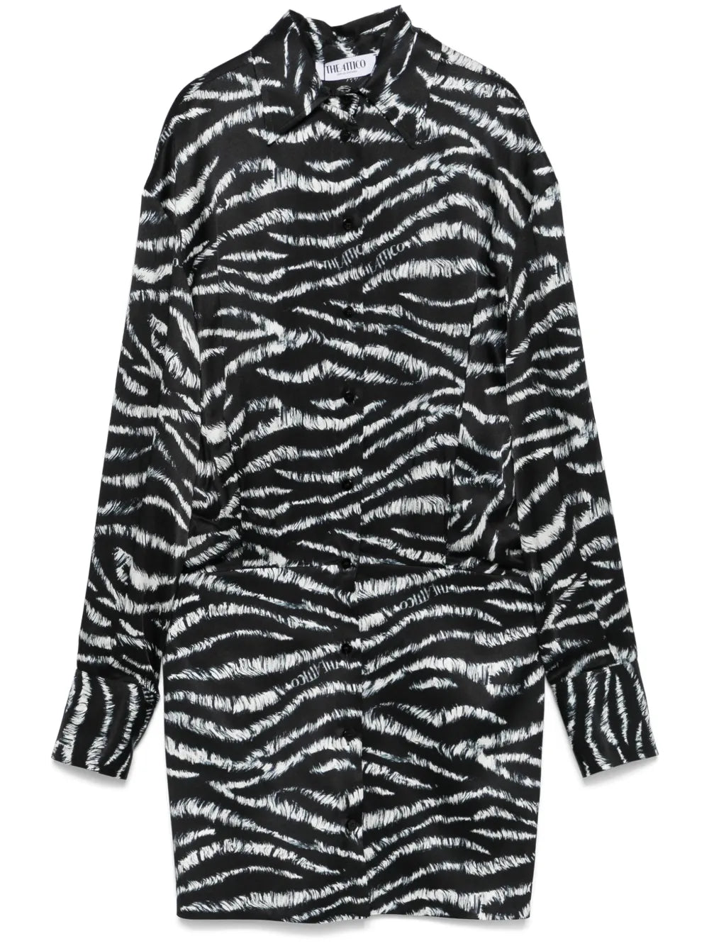 Zebra-Print Mini Dress