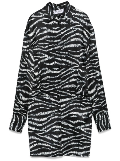 Zebra-Print Mini Dress