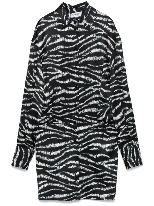 Zebra-Print Mini Dress
