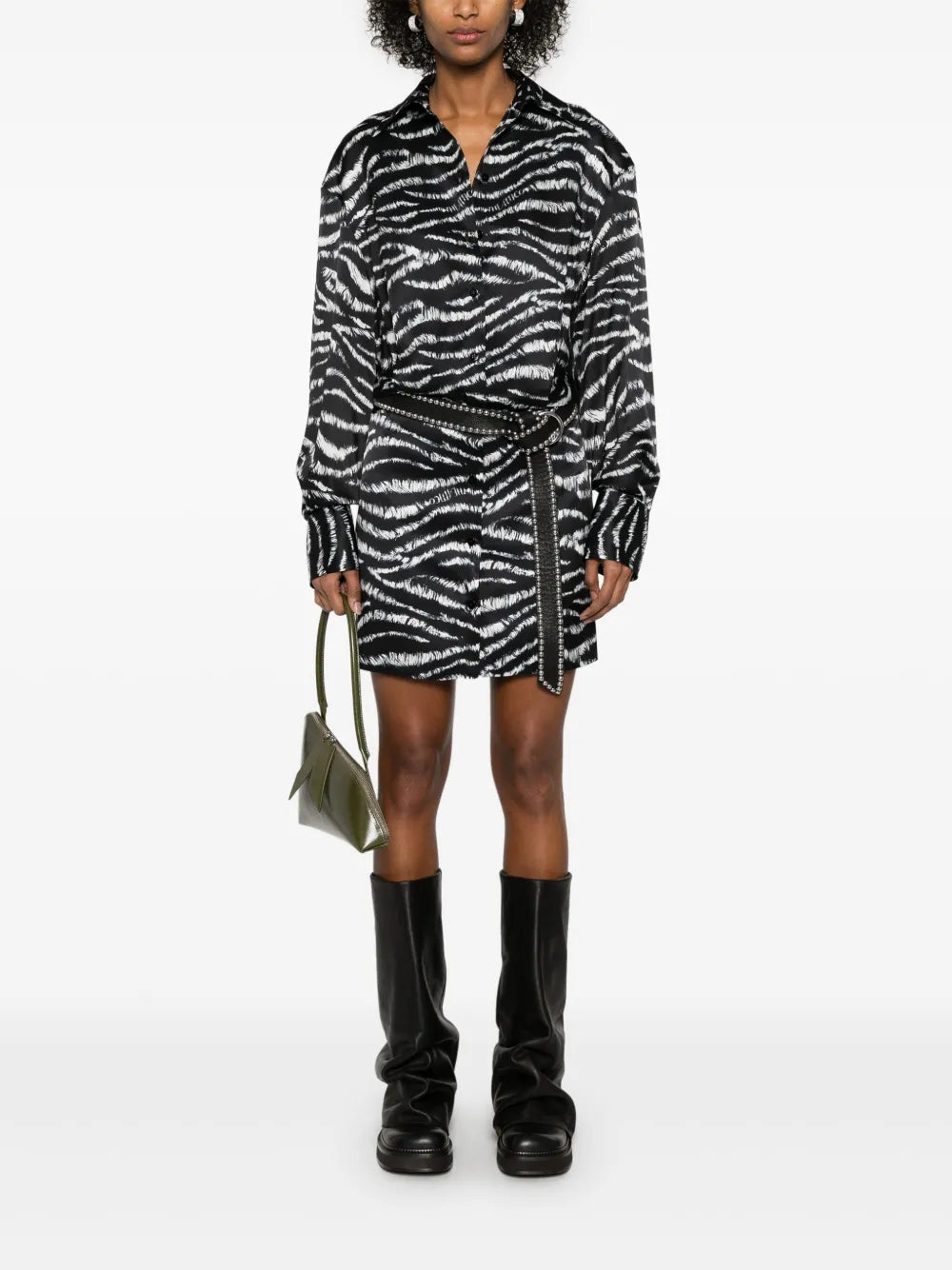 Zebra-Print Mini Dress