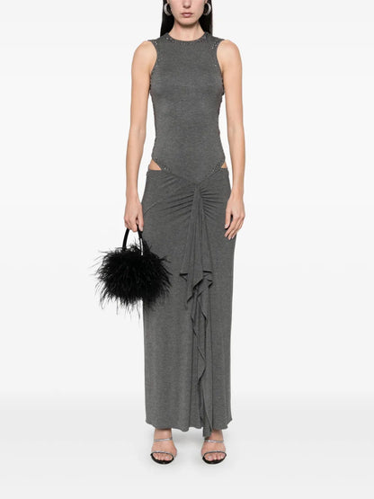 Draped Midi Dress
