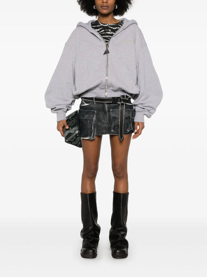 Raised-Logo Hoodie