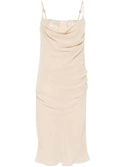 Draped Midi Dress