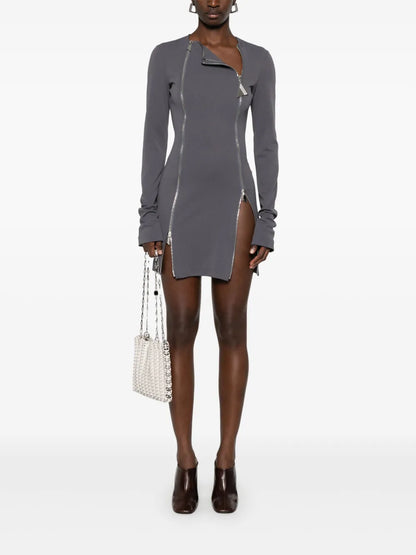 Zipped Mini Dress