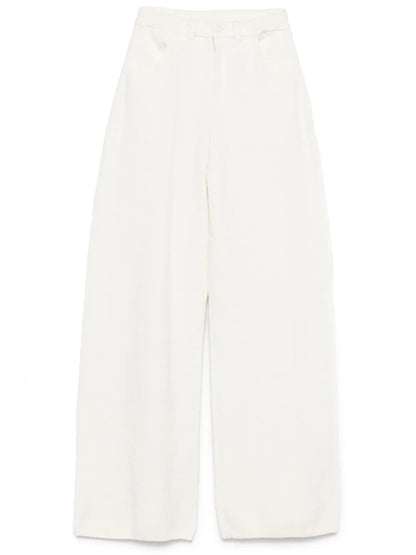 Wide-Leg Knitted Trousers