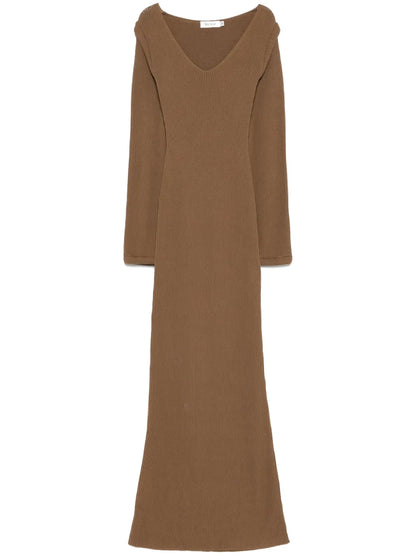 Ribbed-Knit Maxi Dress