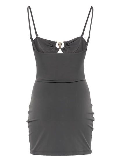 Pierced-Orbit Mini Dress