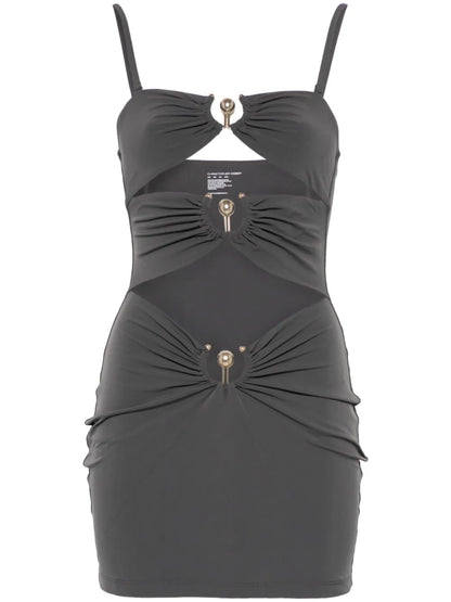 Pierced-Orbit Mini Dress
