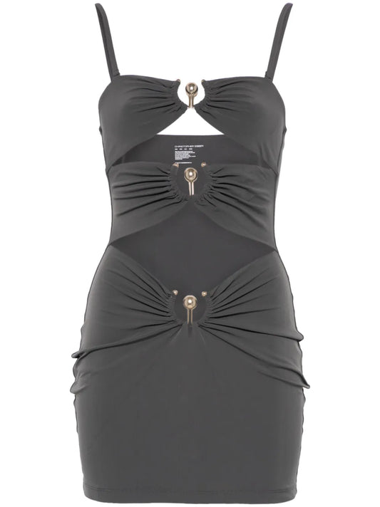 Pierced-Orbit Mini Dress