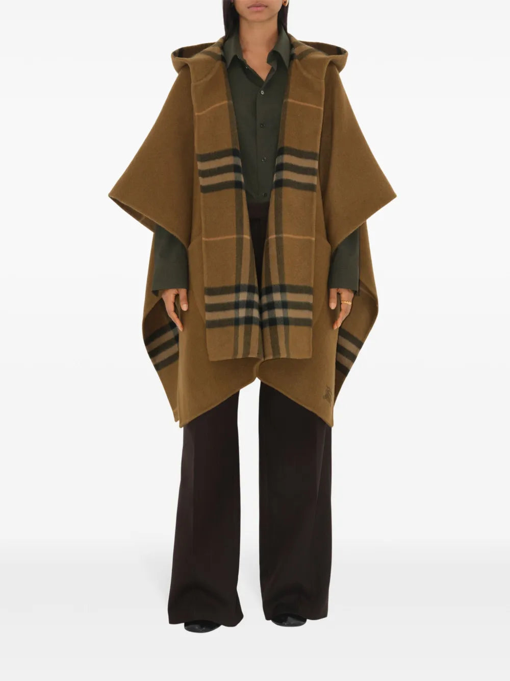 Vintage Check Reversible Cape