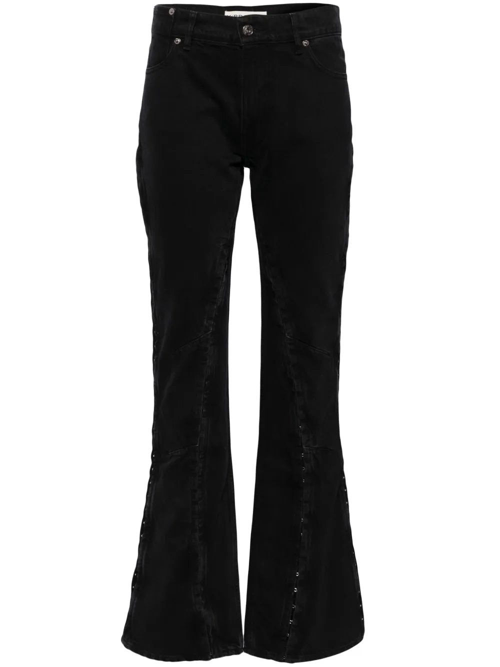 Side Hook Flared Jeans