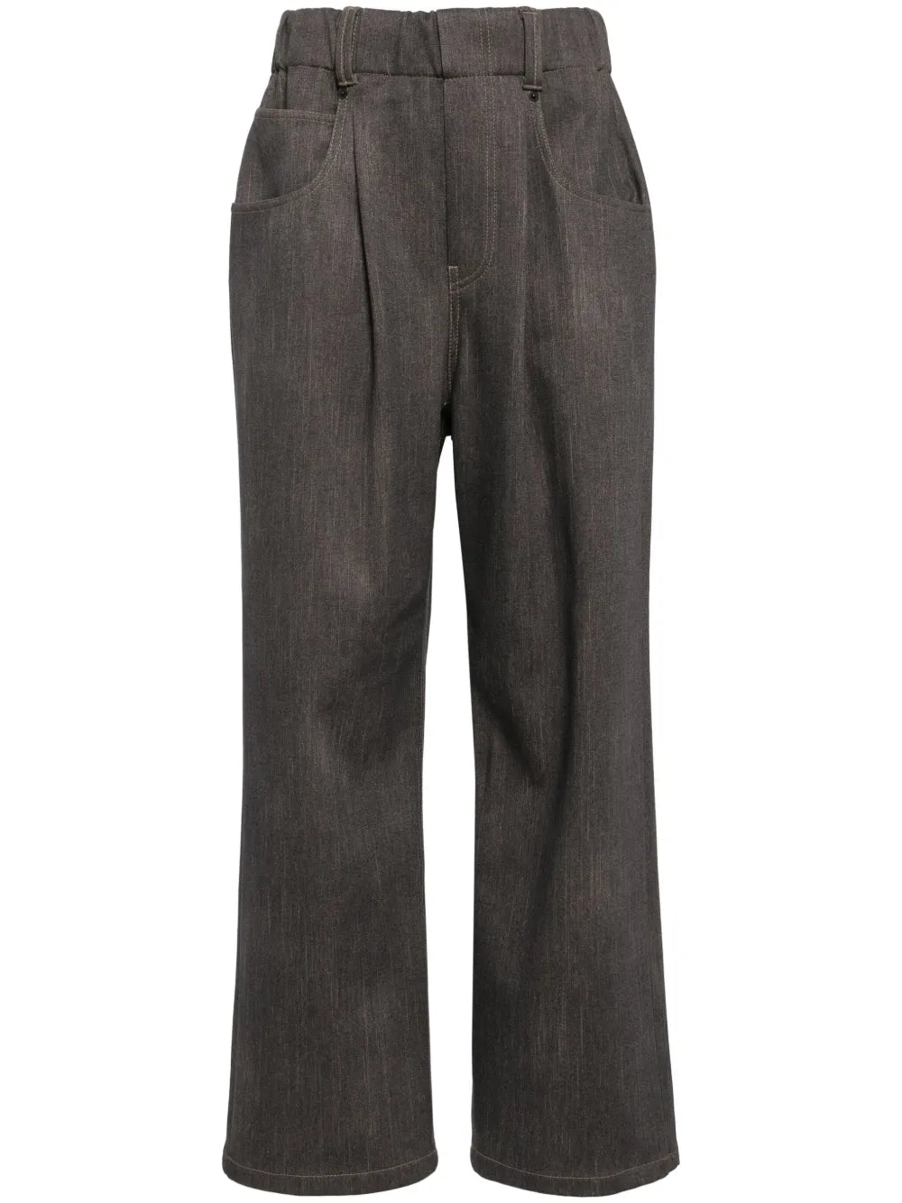 Denim Wide-Leg Pants