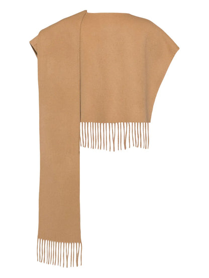 Fringed Muffler Poncho
