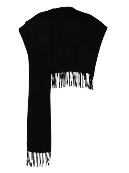 Fringed Muffler Poncho
